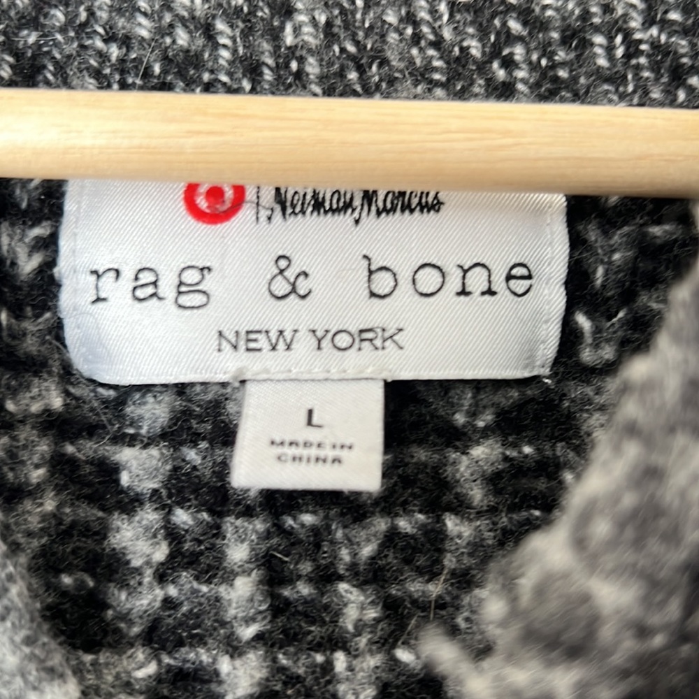 Neiman Marcus Rag & Bones Twill Button Jacket Sz … - image 4